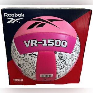 Reebok Offical Weight & Size Volleyball VR-1500 Pink White Print Ball New In Box